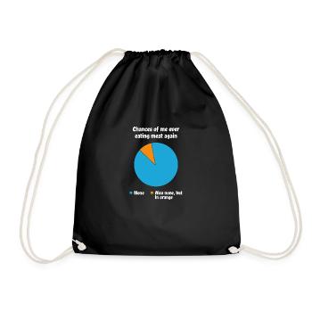 Cadeau végétalien végétalien végétalien végétalien - Sac de sport léger - noir - Devant