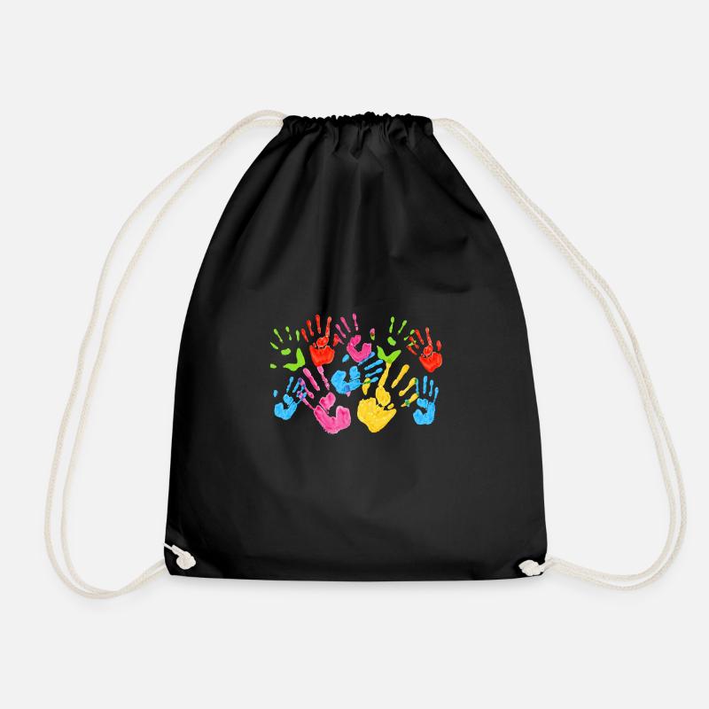Empreinte pour enfants - Sac de sport léger - noir