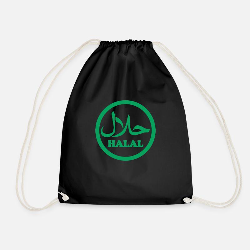 Halal Wallah - Turnbeutel - Schwarz