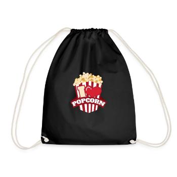 I Love Popcorn Kids Idée cadeau drôle - Sac de sport léger - noir - Devant
