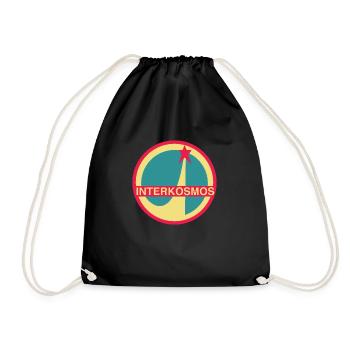 Intercosmos NASA logo - Drawstring Bag - black - Front