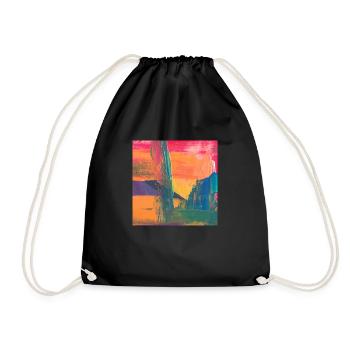 Painting inspiration - Drawstring Bag - black - Front