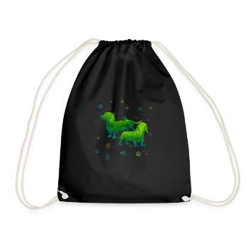 Amour de teckel - Sac de sport léger - noir - Devant