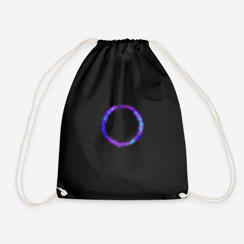 Galaxy Circle - Turnbeutel - Schwarz