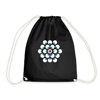 Eye for an eye 01 - Drawstring Bag - black - Front