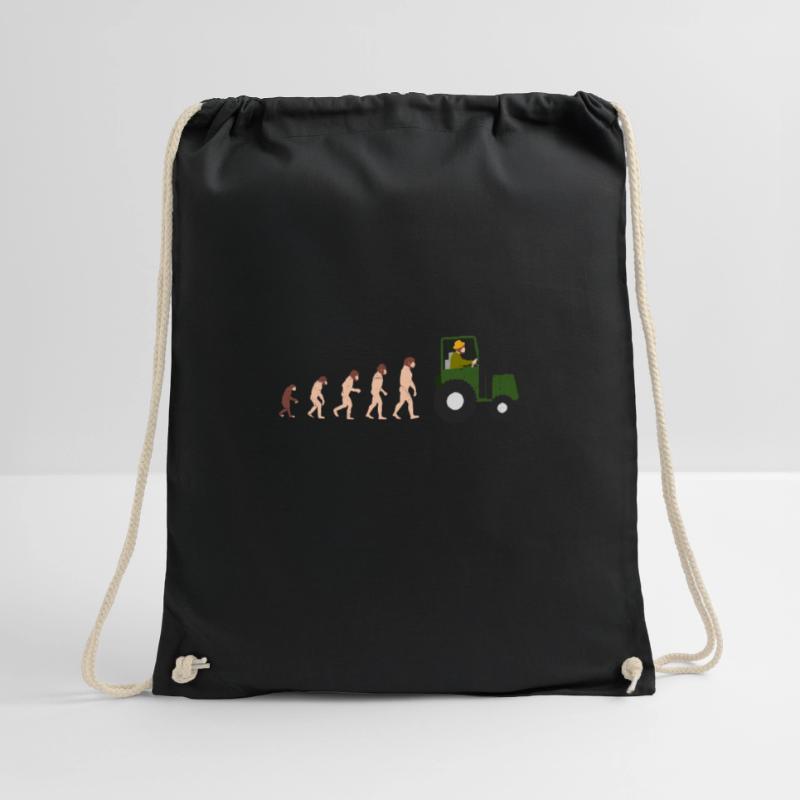 Evolution Bauer Lustige Geschenkidee Turnbeutel