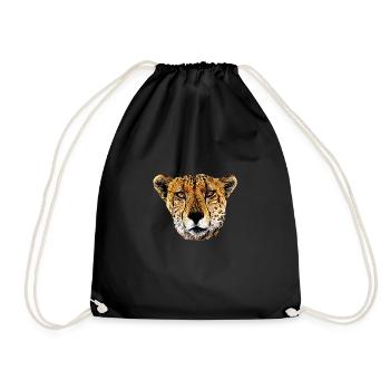 guépard - Sac de sport léger - noir - Devant