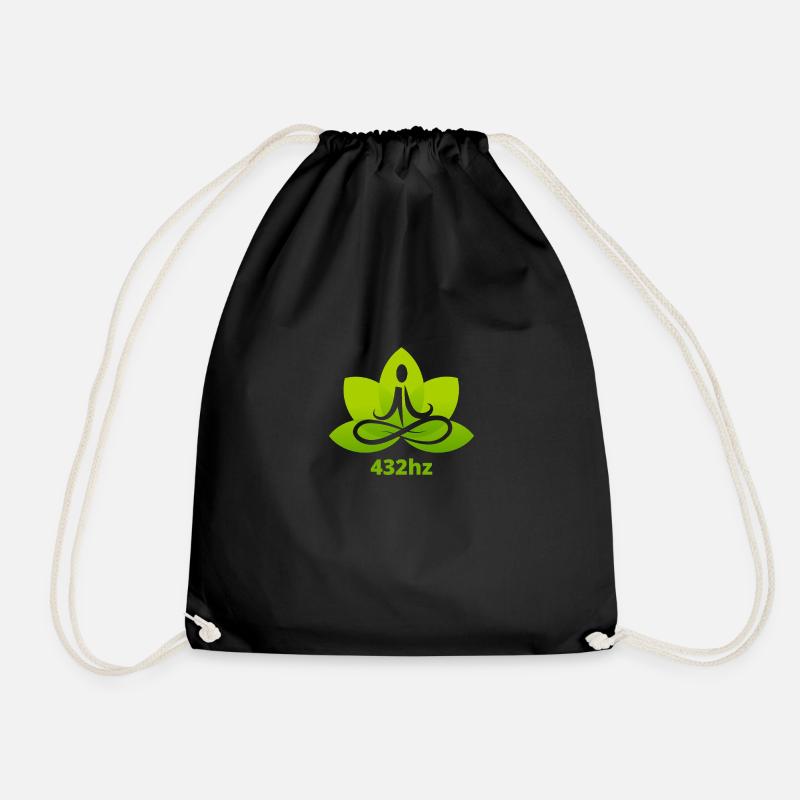 432hz - Drawstring Bag - black