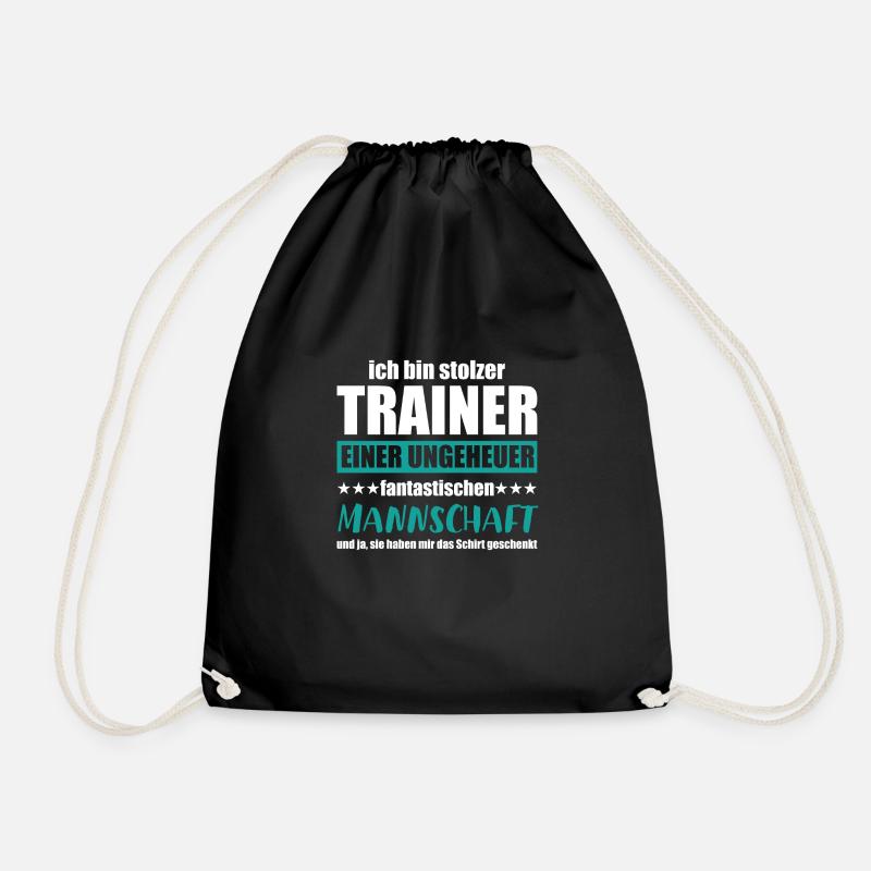 Ich bin stolzer trainer einer ungeheuer Geschenk - Turnbeutel - Schwarz