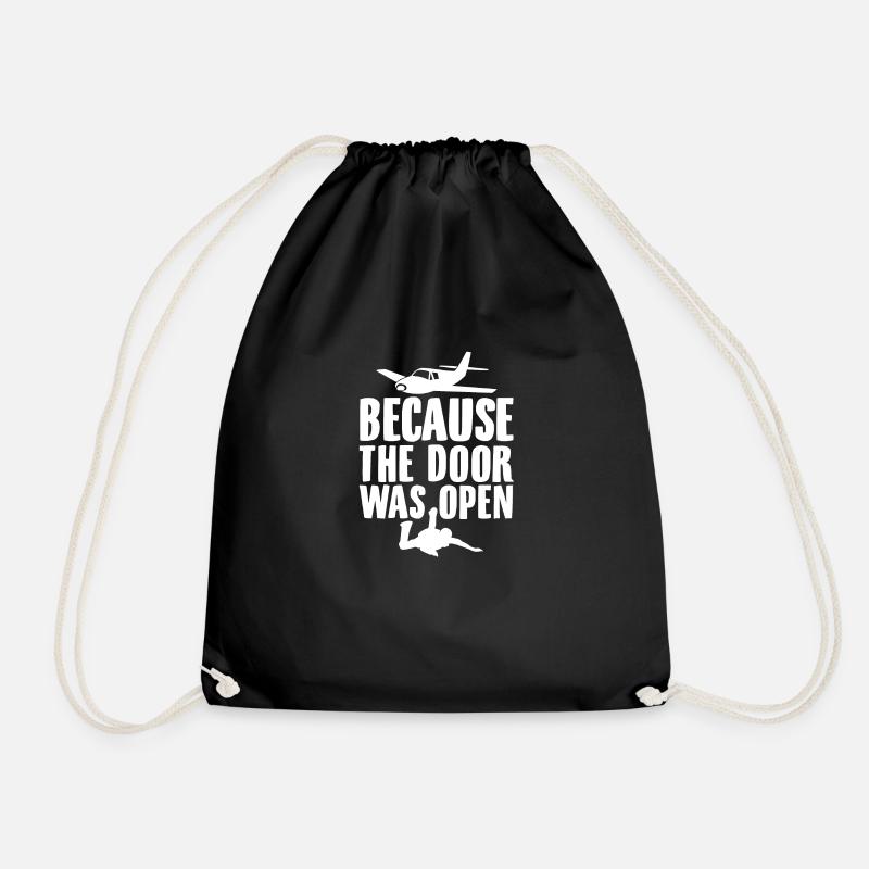 Skydive | Fallschirm Skydiving Skydiver Geschenke - Turnbeutel - Schwarz