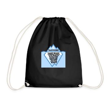 MOTIVATION - Drawstring Bag - black - Front