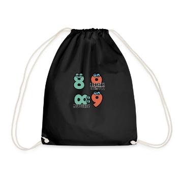 Engineer mathematician joke funny - Drawstring Bag - black - Front