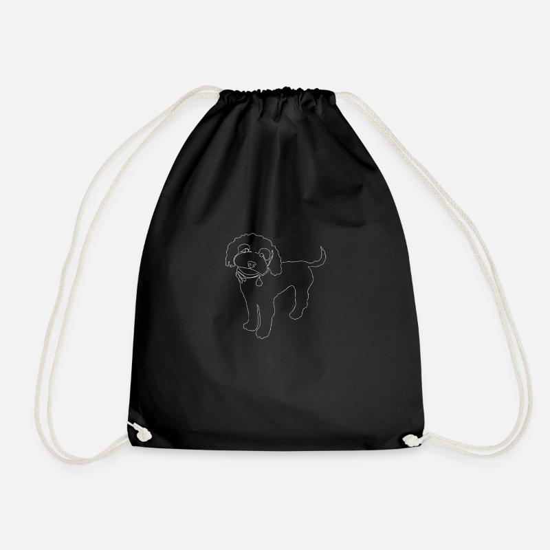 Pudel - Turnbeutel - Schwarz