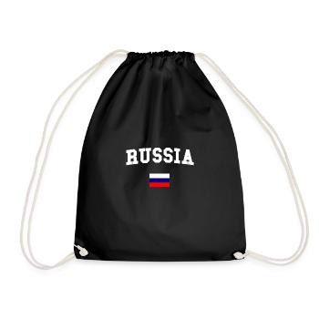 RUSSIA - Drawstring Bag - black - Front