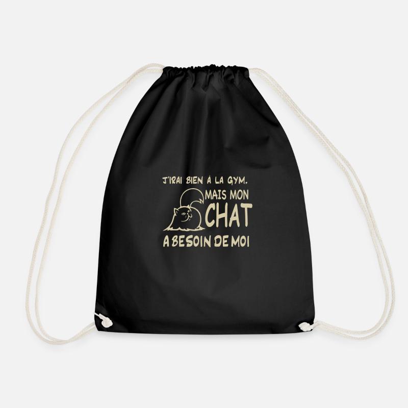 Humour chat - Sac de sport léger - noir