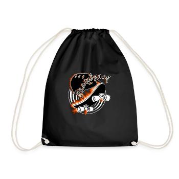 skateboard - Drawstring Bag - black - Front
