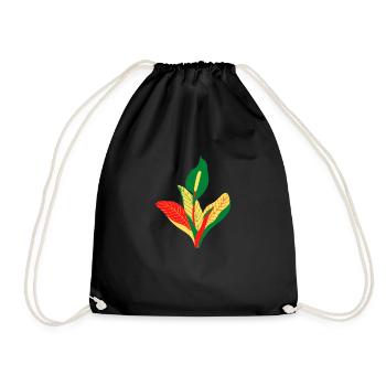 Anthurium - Drawstring Bag - black - Front