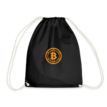 Bitcoin - Drawstring Bag - black - Front