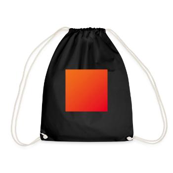 Orange Gradient - Drawstring Bag - black - Front
