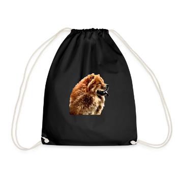 Chow chow 2 - Drawstring Bag - black - Front