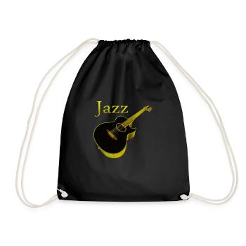 Acoustic Jazz Guitar - Turnbeutel - Schwarz - Vorne