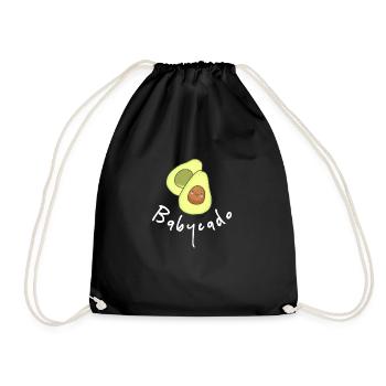 Babycado Avocado Geschenkidee Babies, Baby, Sweet - Turnbeutel - Schwarz - Vorne