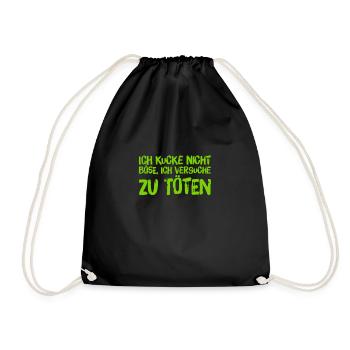 das ist kein böser Blick - Turnbeutel - Schwarz - Vorne