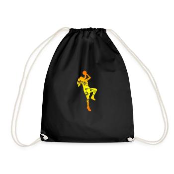 Maori Basketball-Mädchen Basketball-Spieler Gift - Turnbeutel - Schwarz - Vorne