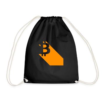 Bitcoin - Turnbeutel - Schwarz - Vorne