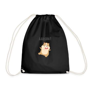 Argh ! Hamster - Sac de sport léger - noir - Devant