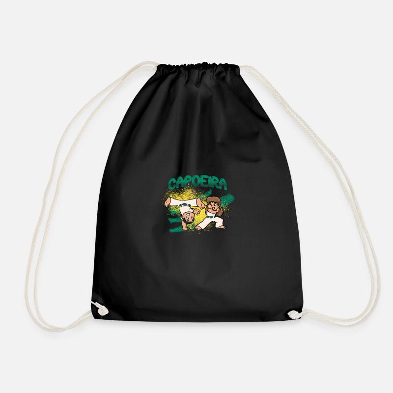 Roda de capoeira Kinder - Turnbeutel - Schwarz
