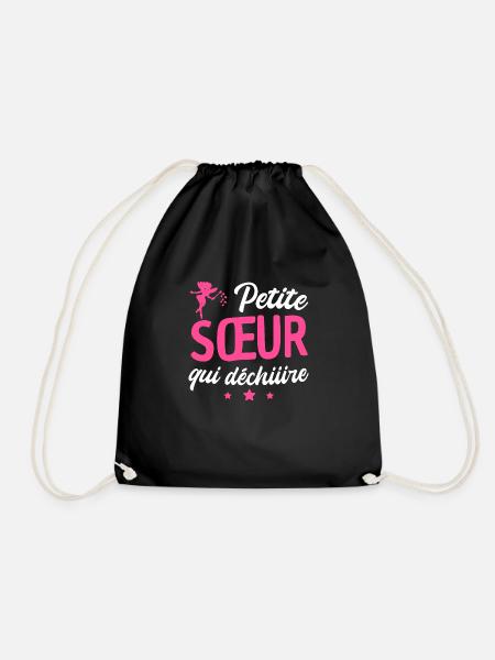 petite sœur qui déchire - Sac de sport léger - noir