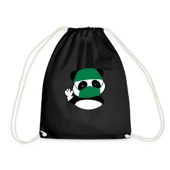 Panda surgeon operating room - Drawstring Bag - black - Front