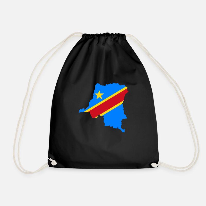 RDC flag - Turnbeutel - Schwarz