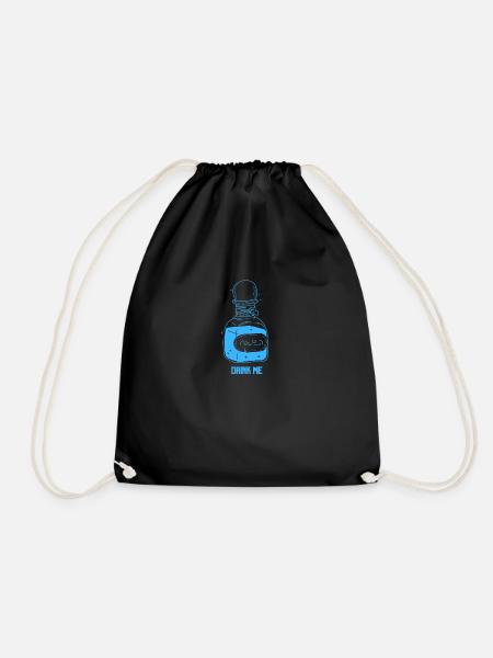 Drink Me Potion - Drawstring Bag - black