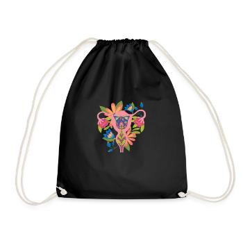 Flower of Life - Drawstring Bag - black - Front