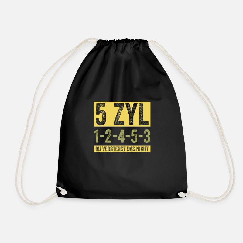 Zyl Geschenk Wagen Autofans Mechaniker - Turnbeutel - Schwarz