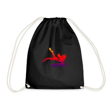 Maori Bodyboard girl Cadeau de tatouage Tribal - Sac de sport léger - noir - Devant