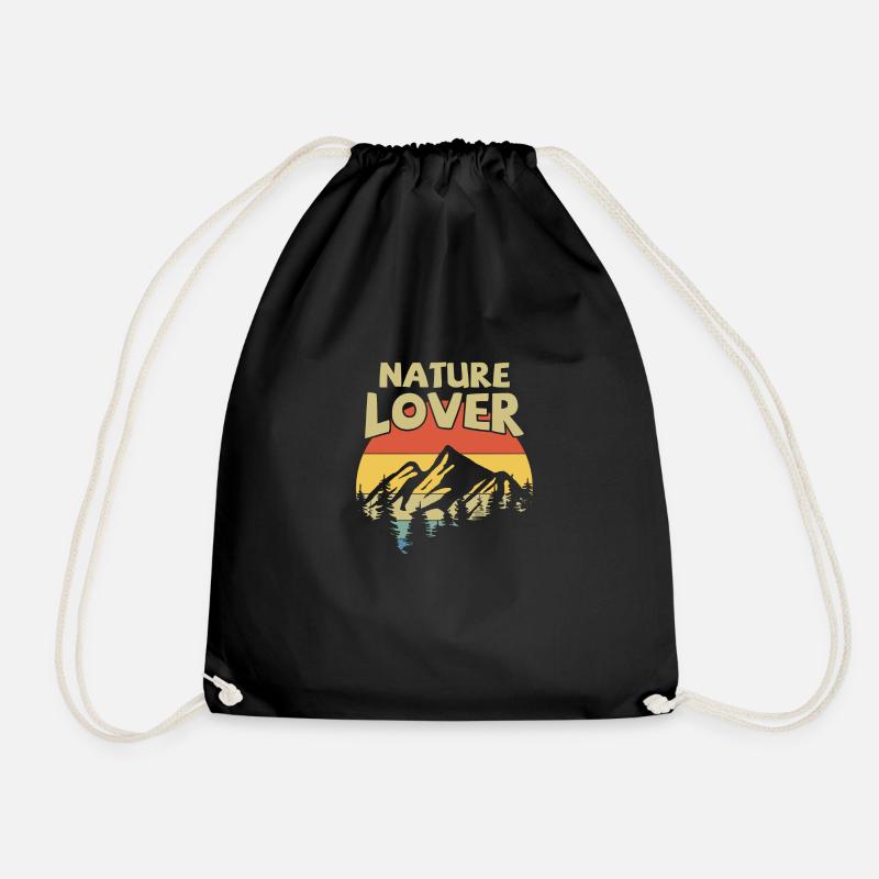 Natur lover - Turnbeutel - Schwarz