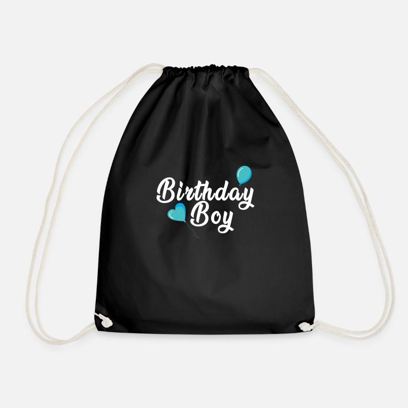 Birthday Boy | Birthday Young Boys Man Men - Drawstring Bag - black