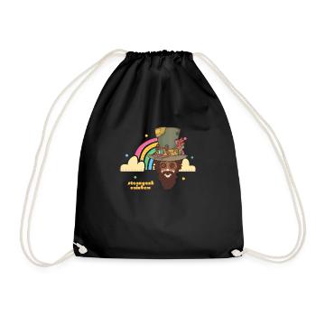 Steampunk Rainbow - Drawstring Bag - black - Front