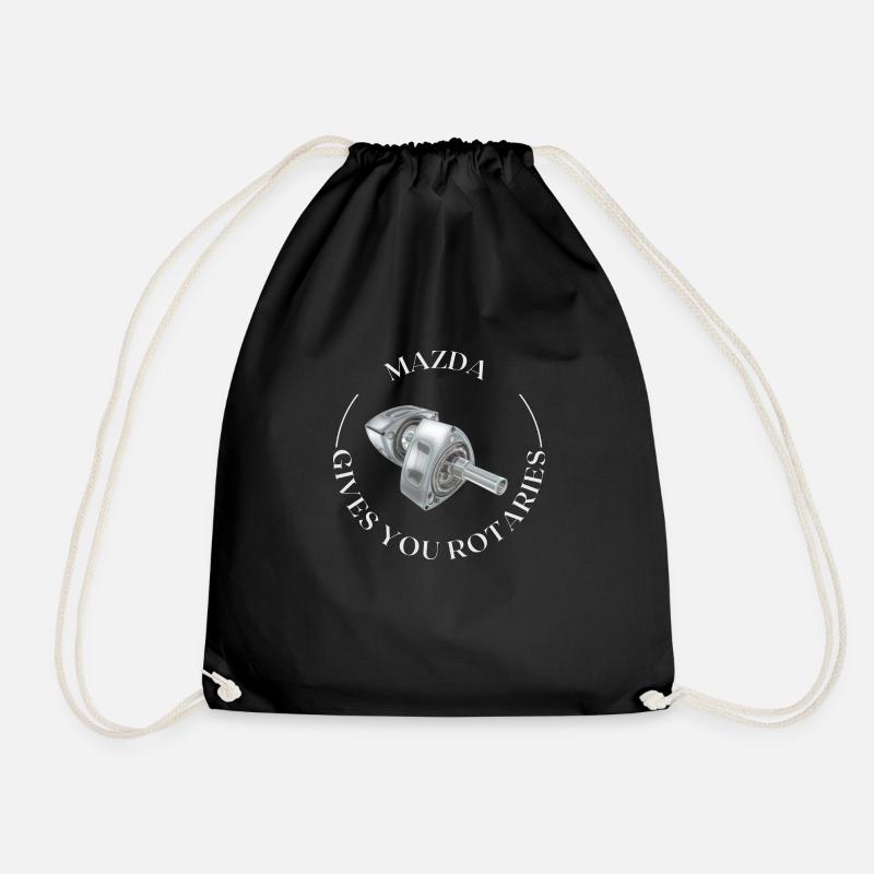 MZDA GIVES YOU ROTARIES - Drawstring Bag - black