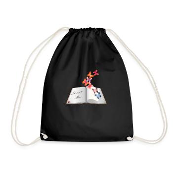 I love you mom - Drawstring Bag - black - Front