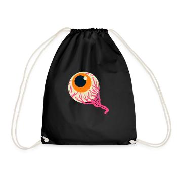 Eye - Drawstring Bag - black - Front