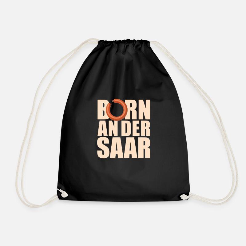 Born an der Saar - Turnbeutel - Schwarz