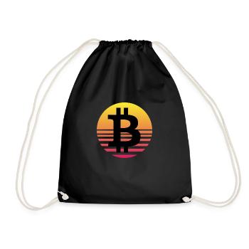 Bitcoin - Drawstring Bag - black - Front