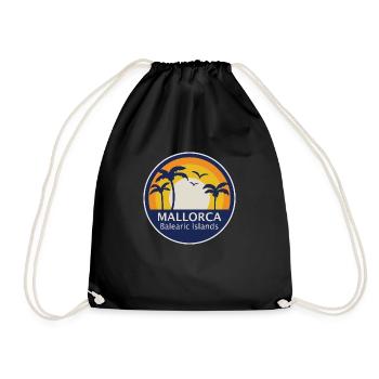 Mallorca Balearic Islands - Drawstring Bag - black - Front