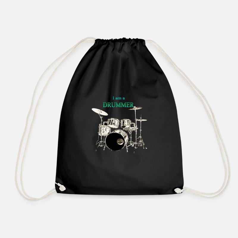 Je suis batteur batteur - Sac de sport léger - noir