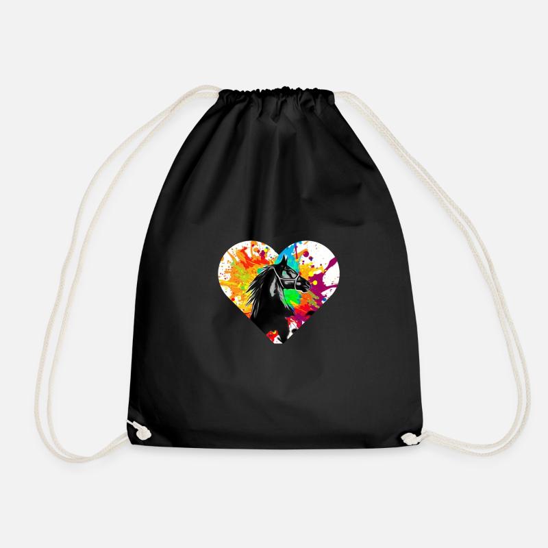 Cheval - Sac de sport léger - noir