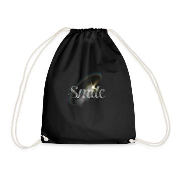 Smile Star - Drawstring Bag - black - Front